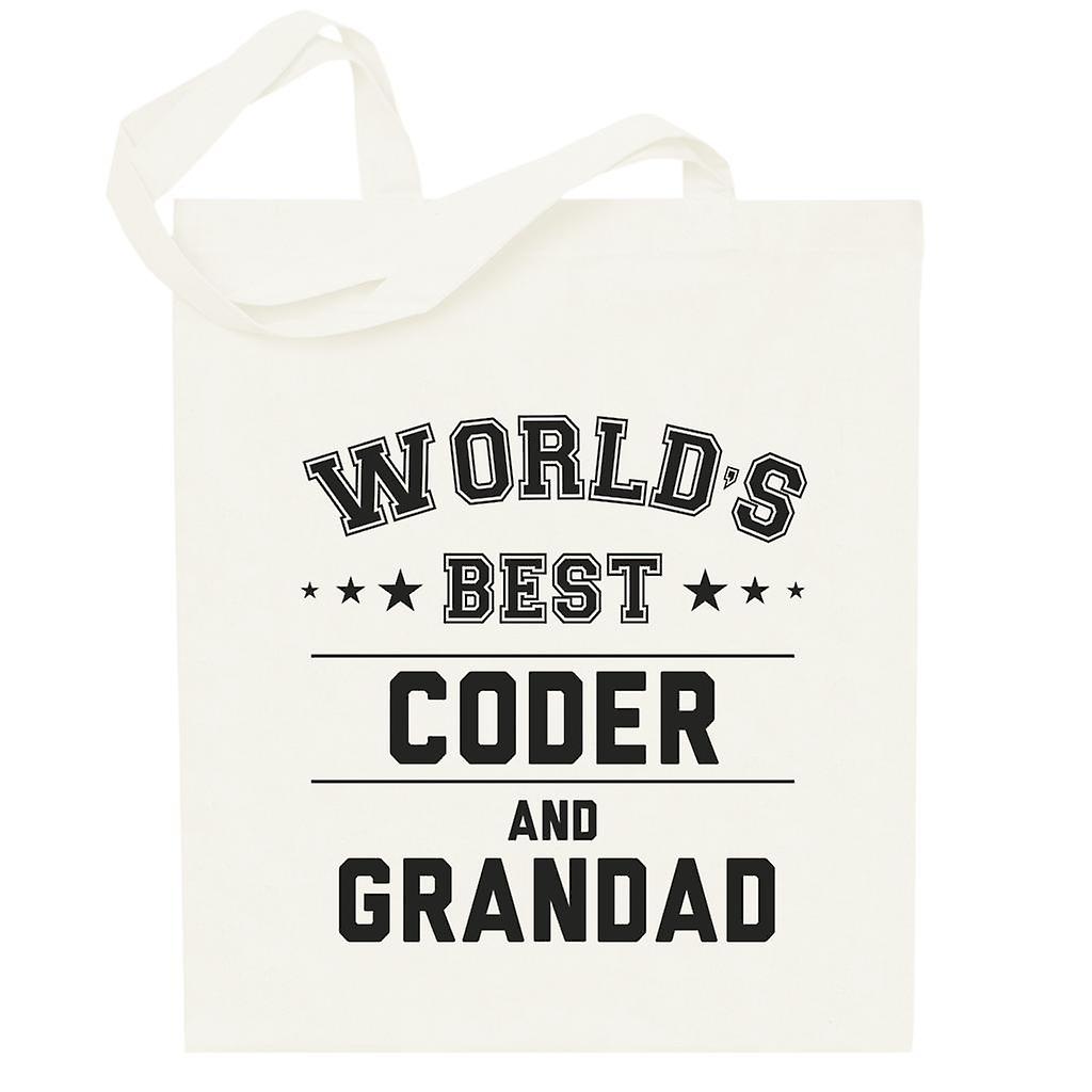 Worlds Best Coder And Grandad Totebag