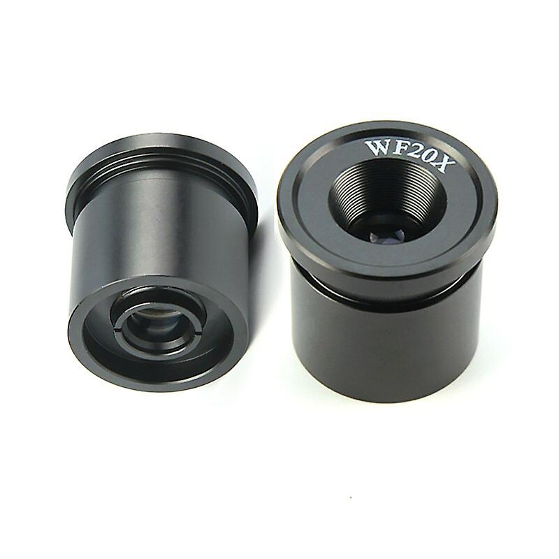 2 Pcs Wf20x 10mm Stereo Microscope Eyepiece Optical Lens Mounting Size 30.5mm