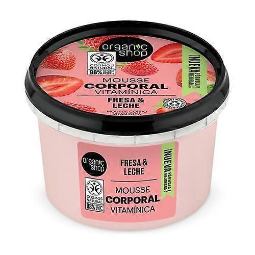Organic Strawberry and Milk Body Mousse 250 ml