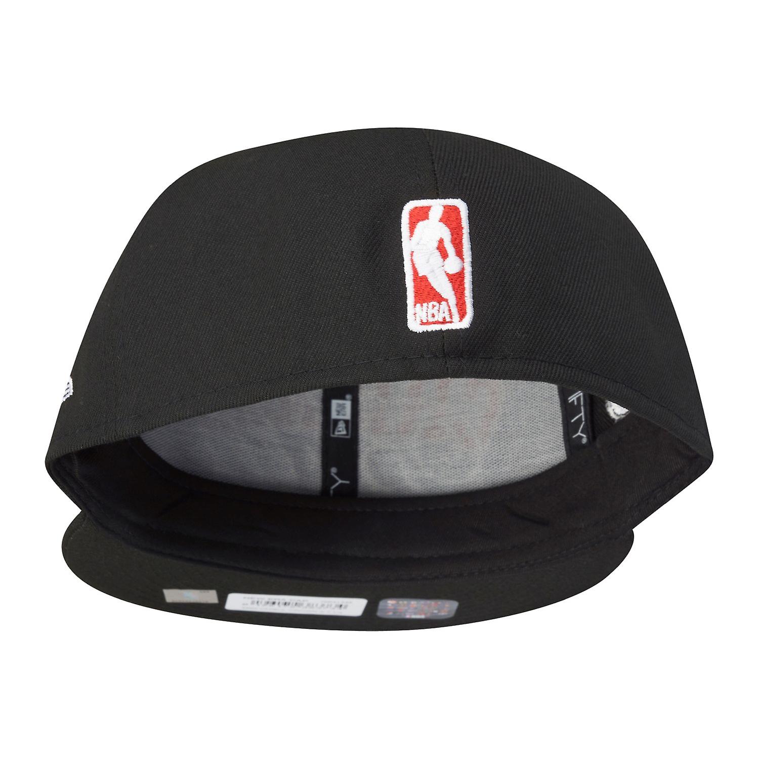 Casquette New Era 59FIFTY Chicago Bulls - Patch Script Noir Et Doré, Taille 7 1/2, Joueur Michael Jordan