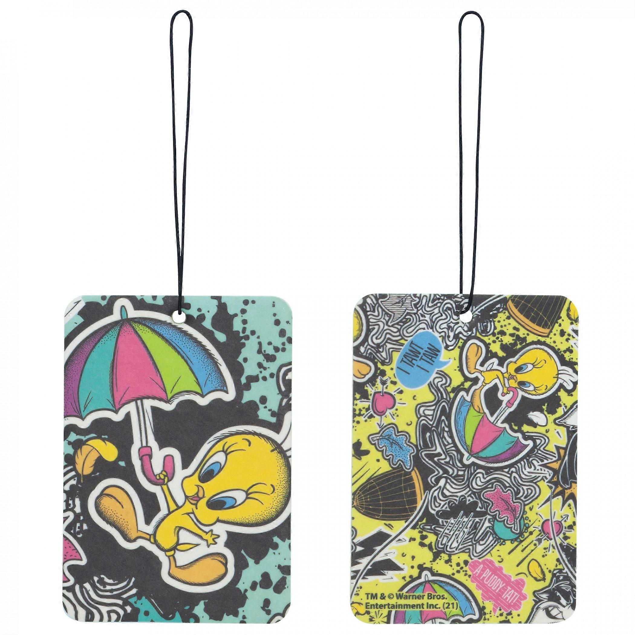 Tweety Vogelaufkleber Collage Lufterfrischer 2er-Pack
