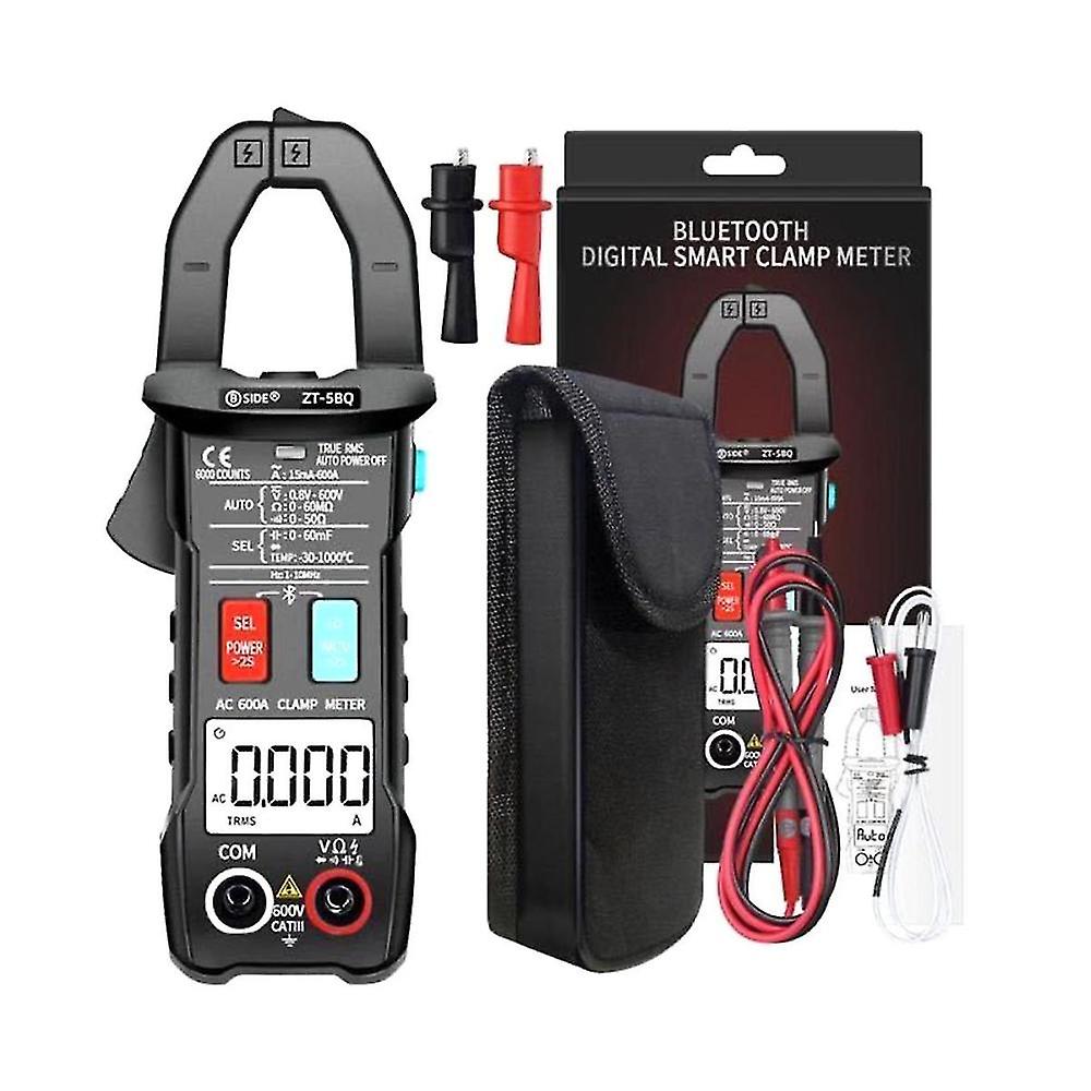 -5bq Bluetooth Clamp Meter Multimeter Digital Current Meter Ac/dc Voltmeter Ammeter Auto Range Tes