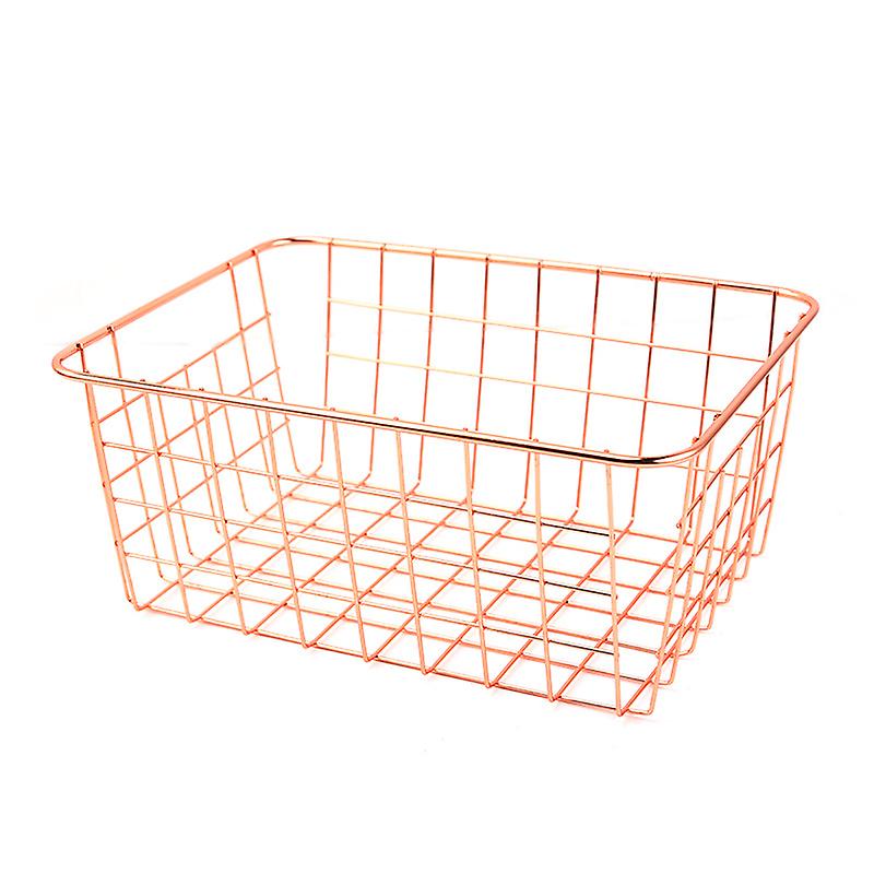 ハンドル付き金属線収納バスケット耐久性のある食品収納オーガナイザー収納鉄金属デスクトップ化粧品収納オーガナイザーキッチンフードパンター用