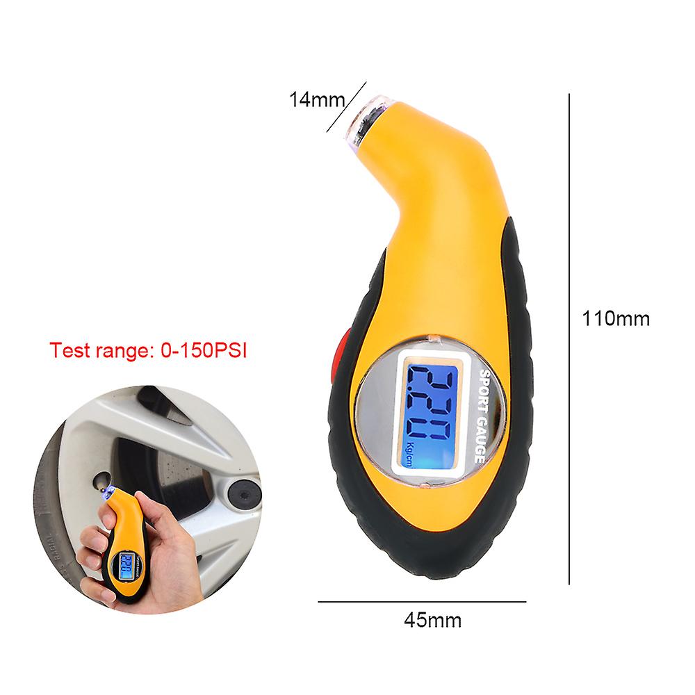 Hot Tpms Sensor Car Tire Pressure Monitoring System Tyre Test Gauge Meter Digital Lcd Display Tester Accessories Universal