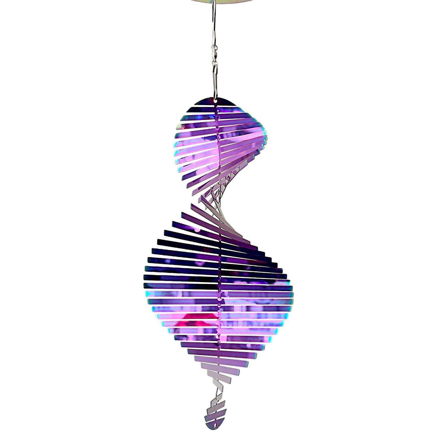 ZHOUBA Wind Chime 3D Shape 360 Degrees Rotating Hanging Wind Spinner Pendant Home Decor for Wedding