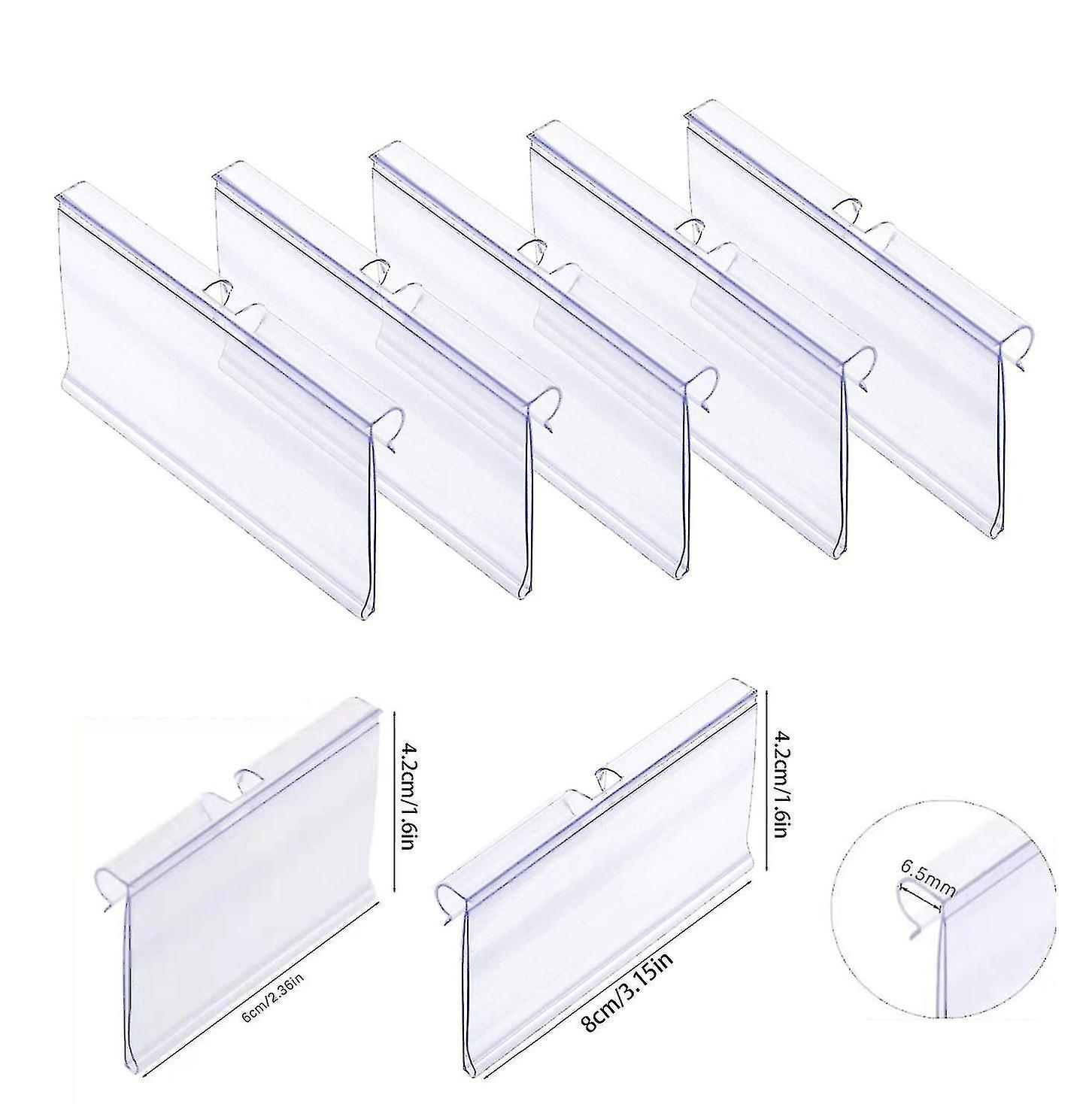 20pcs Mini Acrylic Sign Display Holder, Price Name Card Tag Label Shop Stand, Price Label Holder Use