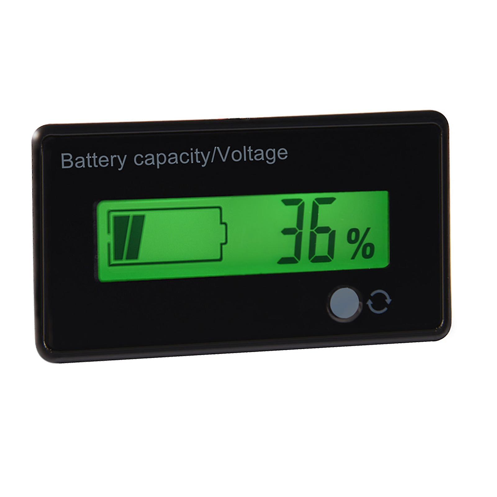 Green Backlit LCD Display Battery Capacity Voltage Meter Tester Voltmeter Monitor 