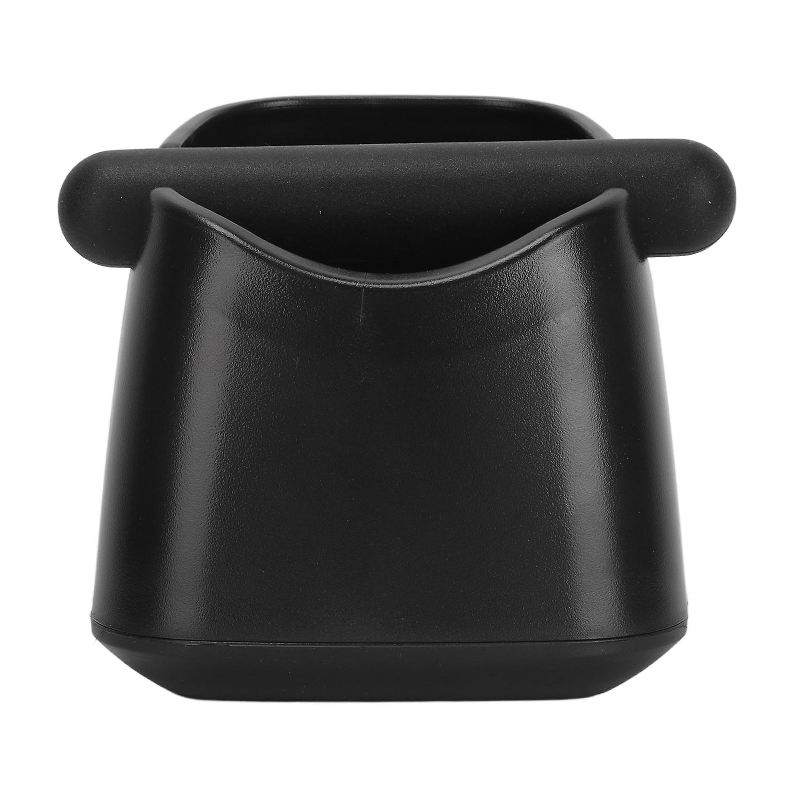 Anti-fall, non-slip, small coffee box with removable bar for ground coffee, black