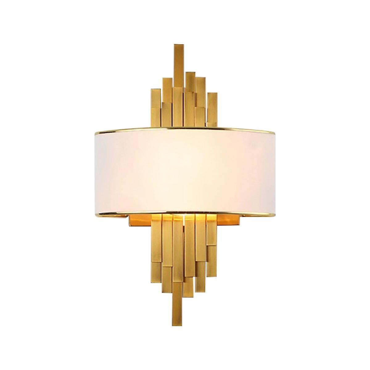 Living room, villa, hotel room, bed, golden background.