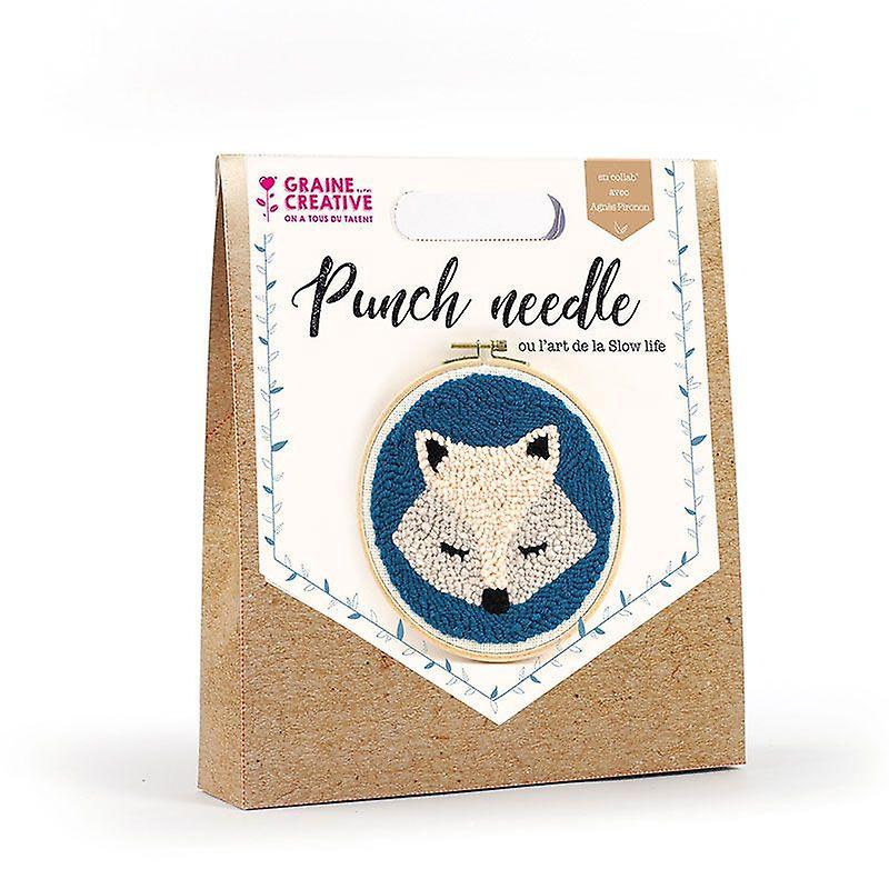 Punch needle box Ø 20 cm - Fox