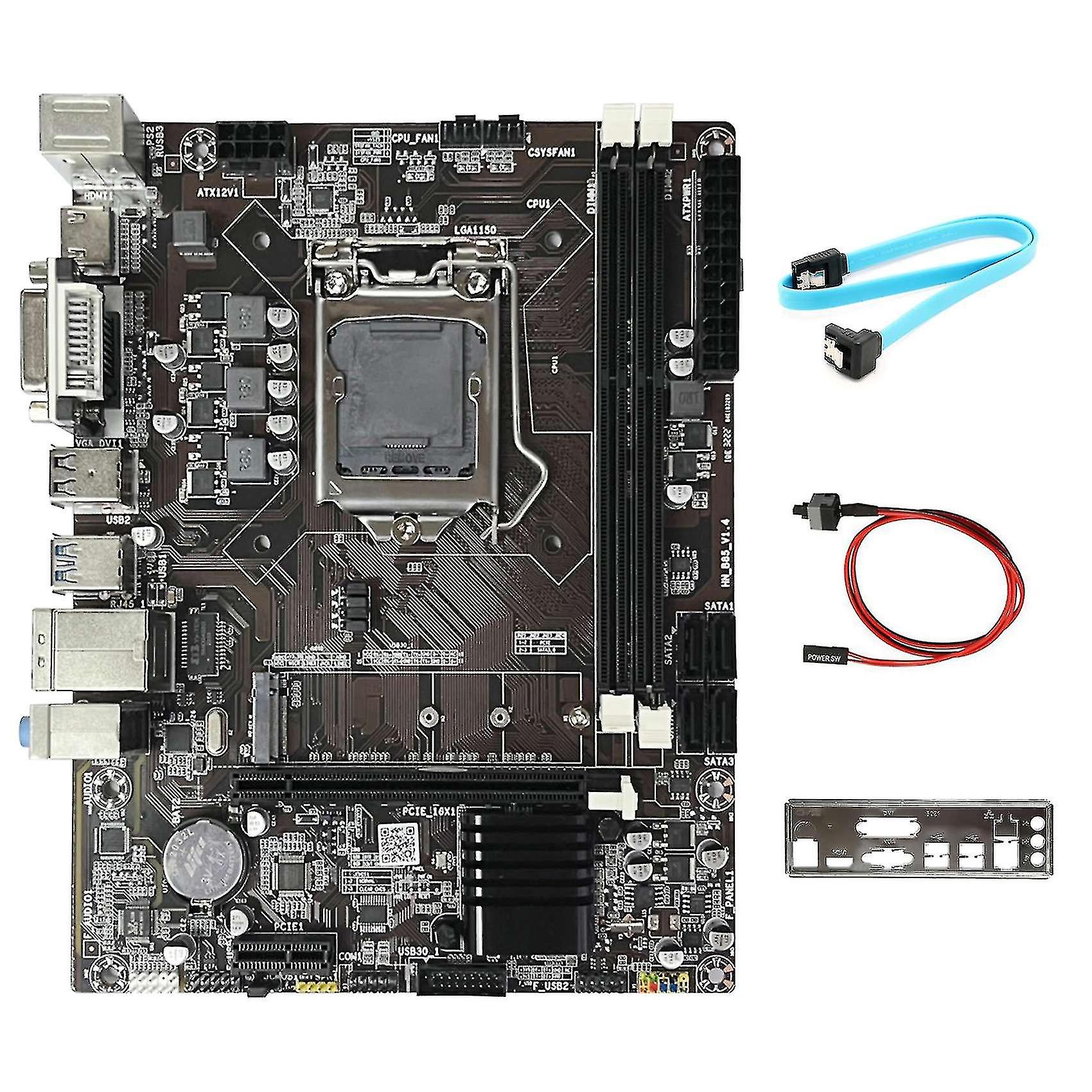B85 Desktop Motherboard+sata Cable+switch Cable+baffle Lga1150 Ddr3 M.2 Nvme Vga Hd For 4th I7 I5 I