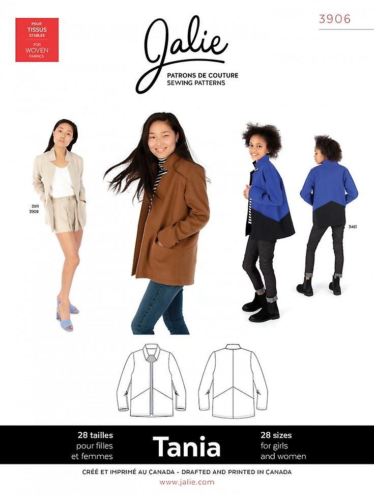 Jalie Paper Sewing Pattern 3906 Tania Coatigan
