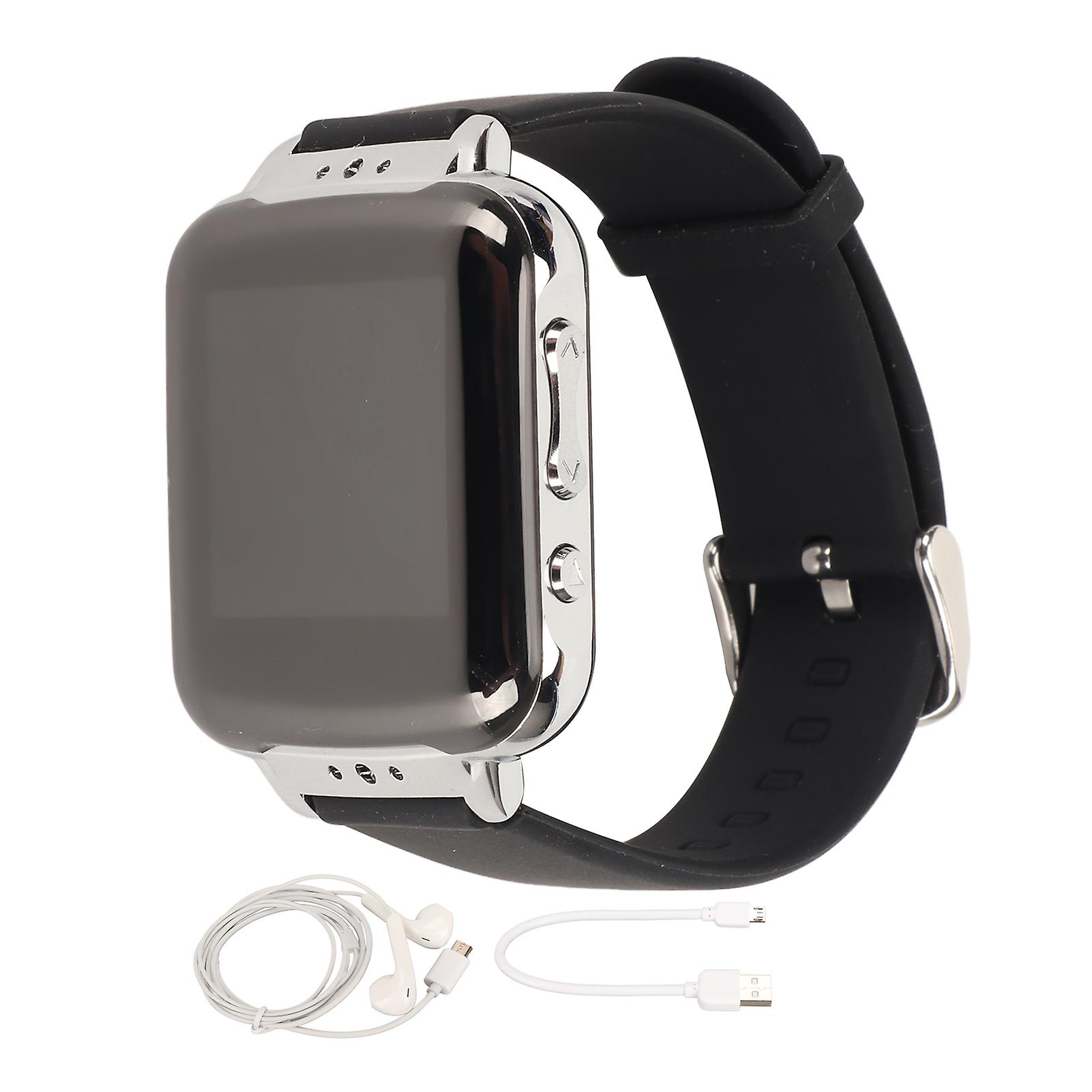 AI-Powered Bluetooth Watch: Voice Recorder, Pedometer, Multi-Language Support & MP3 Player, 32GB Color Screen