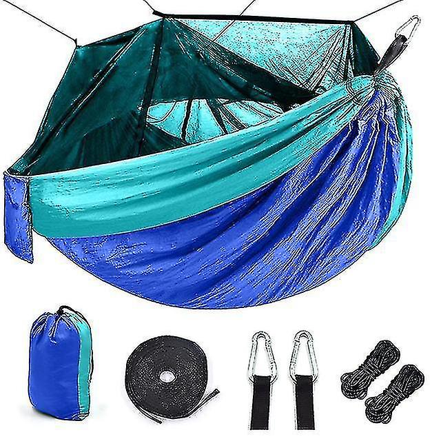Hammocks Portable Outdoor Camping Hammock With Mosquito Net High Strength Parachute Fabric Camping
