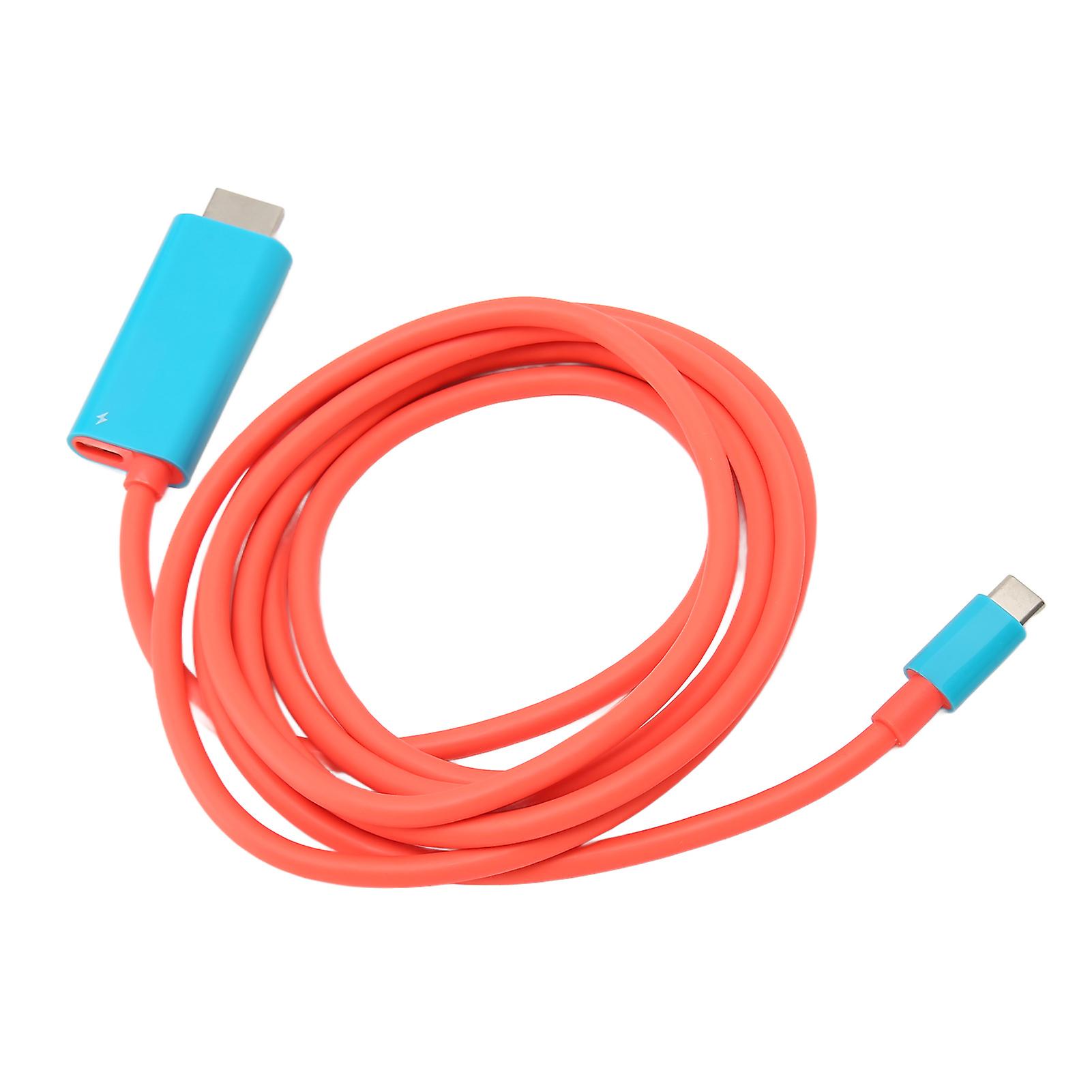 Type C Conversion Cable for Switch 4K 30Hz USB3.1 Type C to HD Multimedia Interface Cable 2m