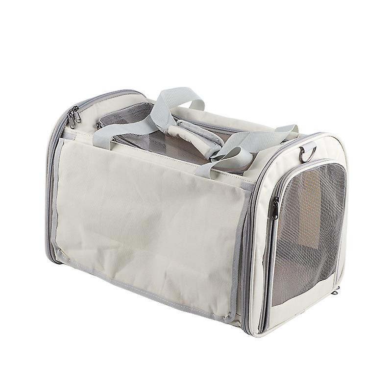 Pet Carrier Breathable Foldable Soft Cushion Portable Cat Carrying Bag for Airplane Car Travel