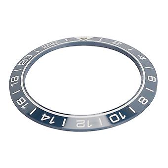 Ceramic Watch Bezel Ring Professional 41.5mm Watch Bezel Insert Replacement Parts Accessory for Watchmaker Blue Base White Digit