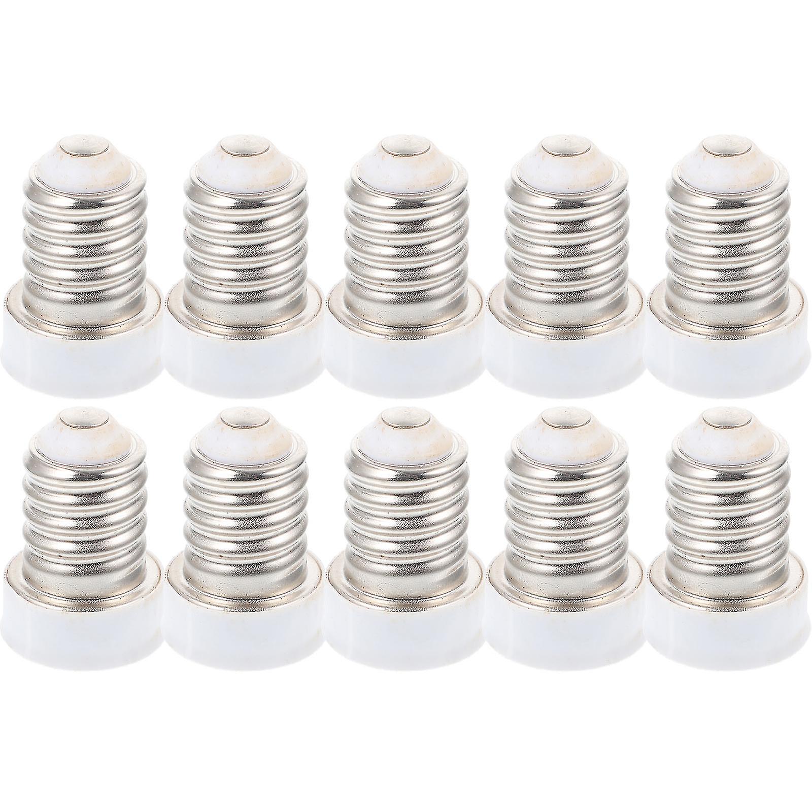 10pcs Bulb Adapter Lamp Holder Adapter E14 To E12 Light Bulb Adapter Supply-hy