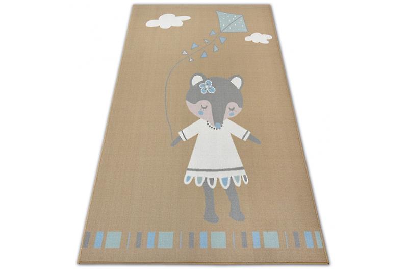Carpet for kids LOKO Mouse beige Anti-slip