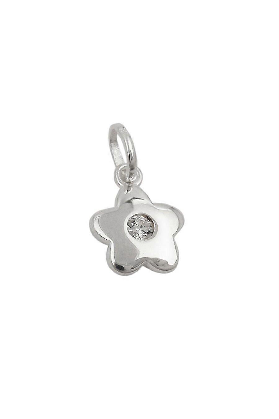 Pendant Flower Zirconia White Silver 925 - Gl93635