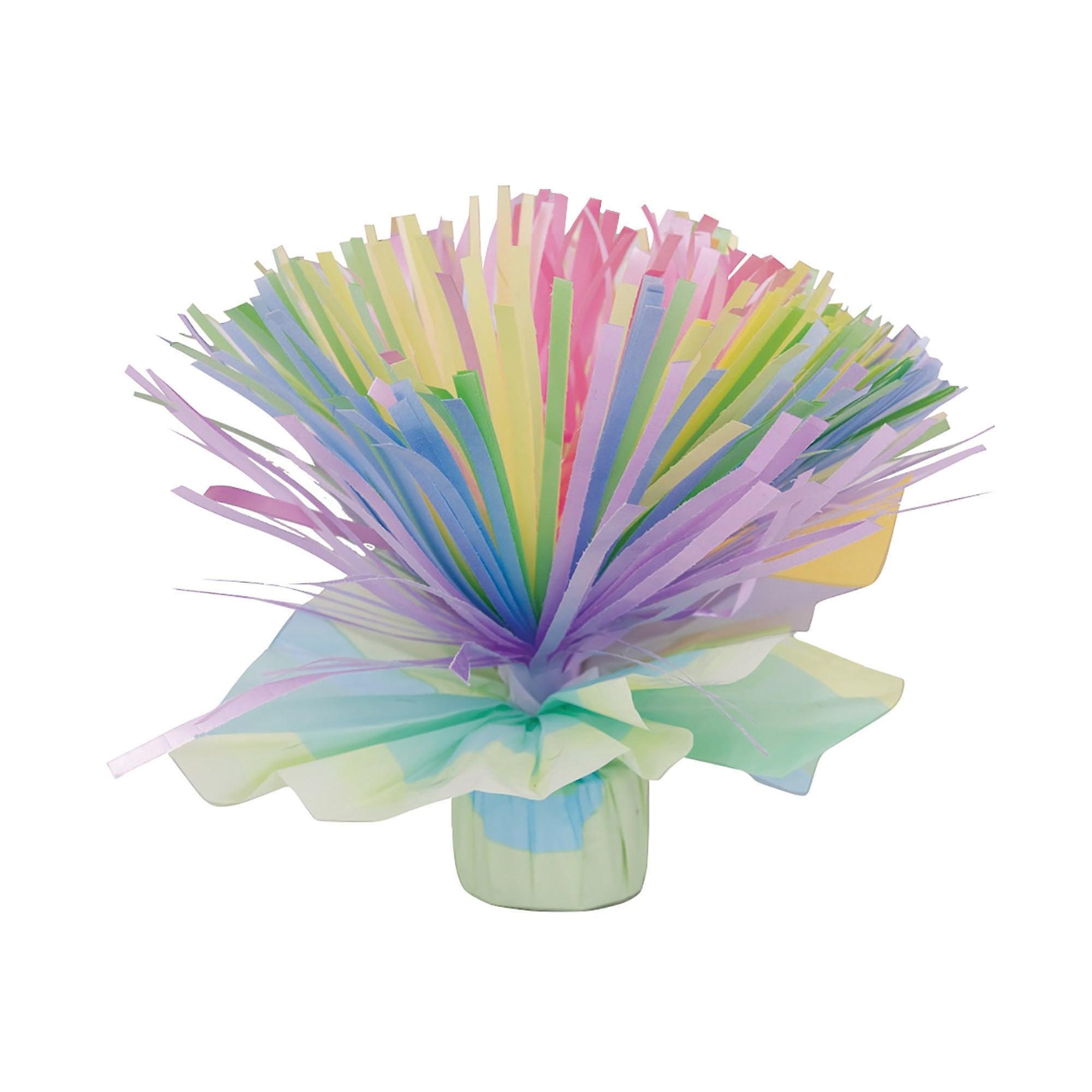 Balloon Weight Centre Pom Pastel Multi Sk98781