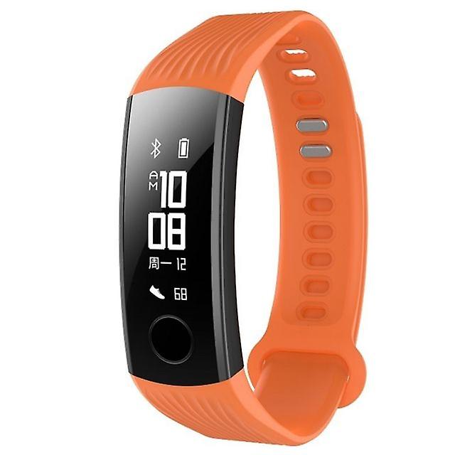 Connected Silicone replacement strap for Huawei Honor Band 3 Orange