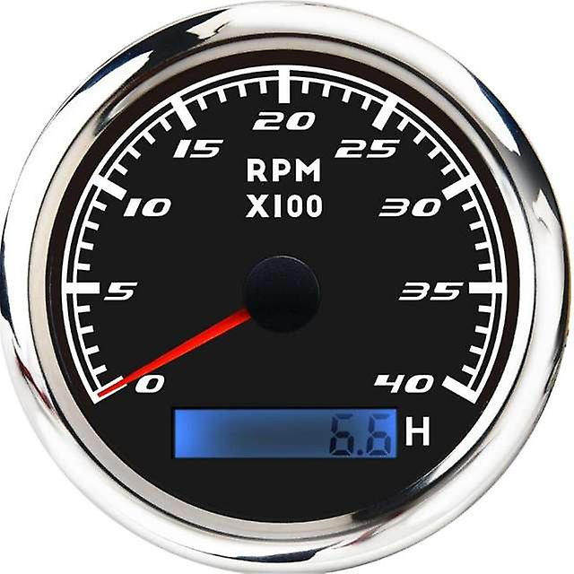 Αδιάβροχο θαλάσσιο στροφόμετρο σκάφος Tacho μετρητή ψηφιακό ωρόμετρο 85mm 4000rpm