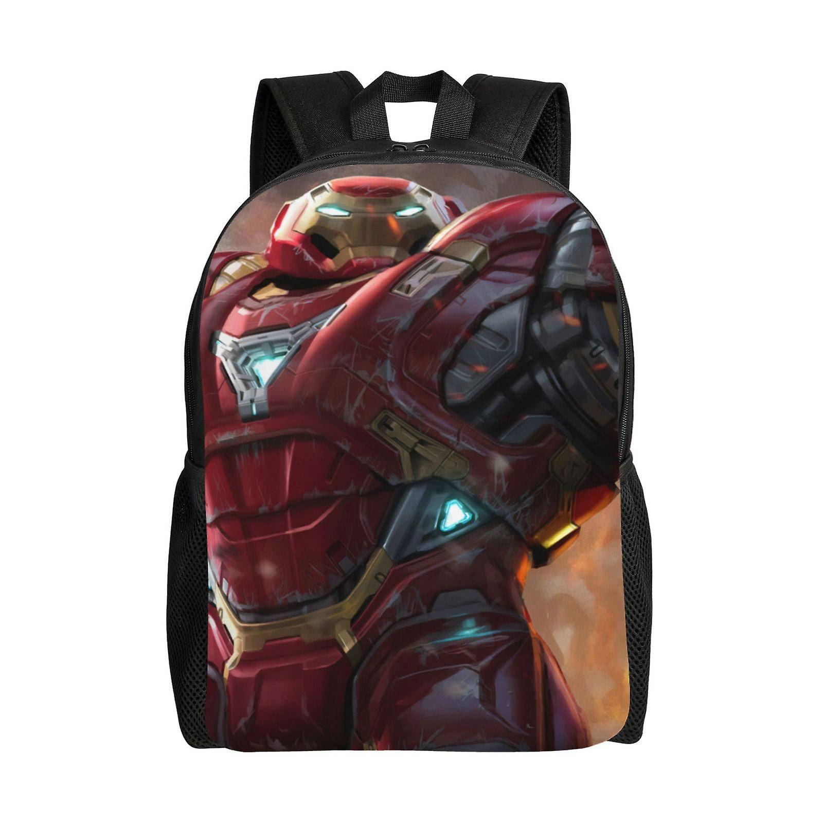 Iron Man Backpack, Travel Laptop Backpack, Water Resistant College School Computer Bag, Durable