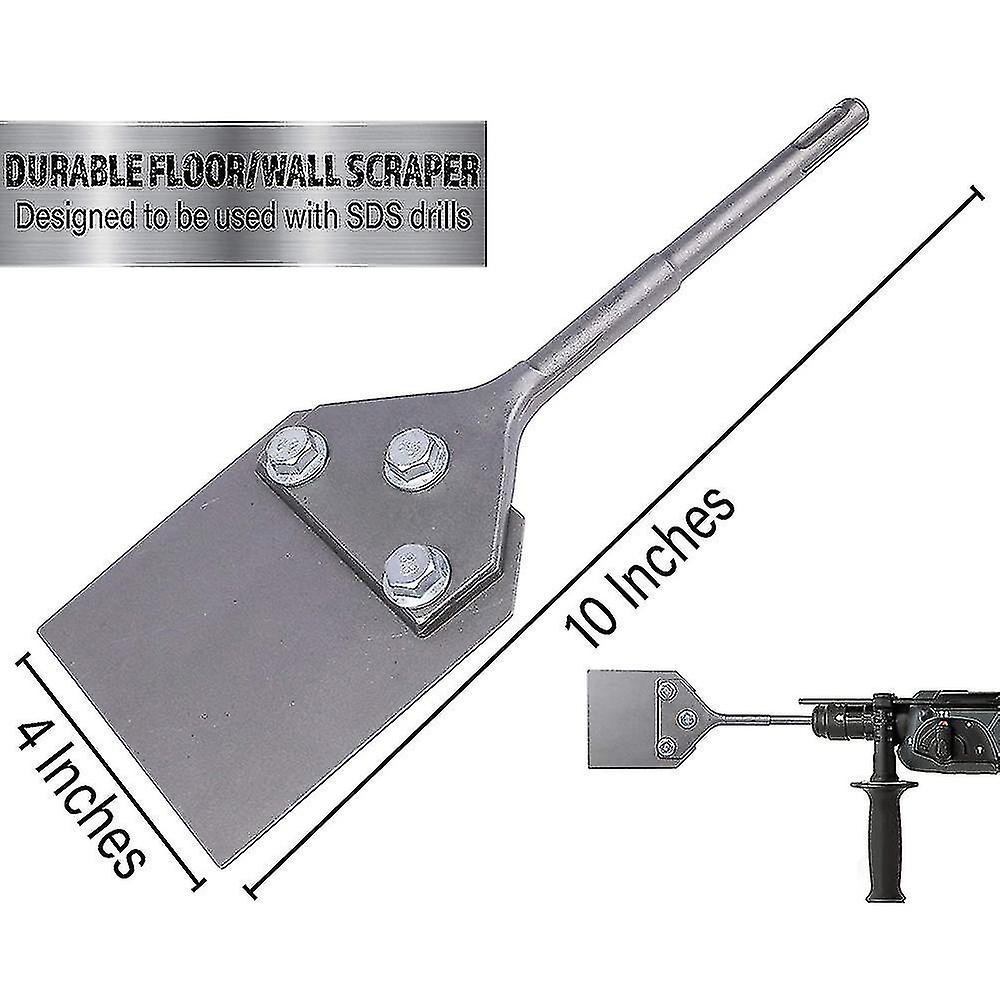 4 Inch Wide Tile Flakes And Adhesive Removal Blades-suitable For Sds-plus Rotary Demolition Hammers
