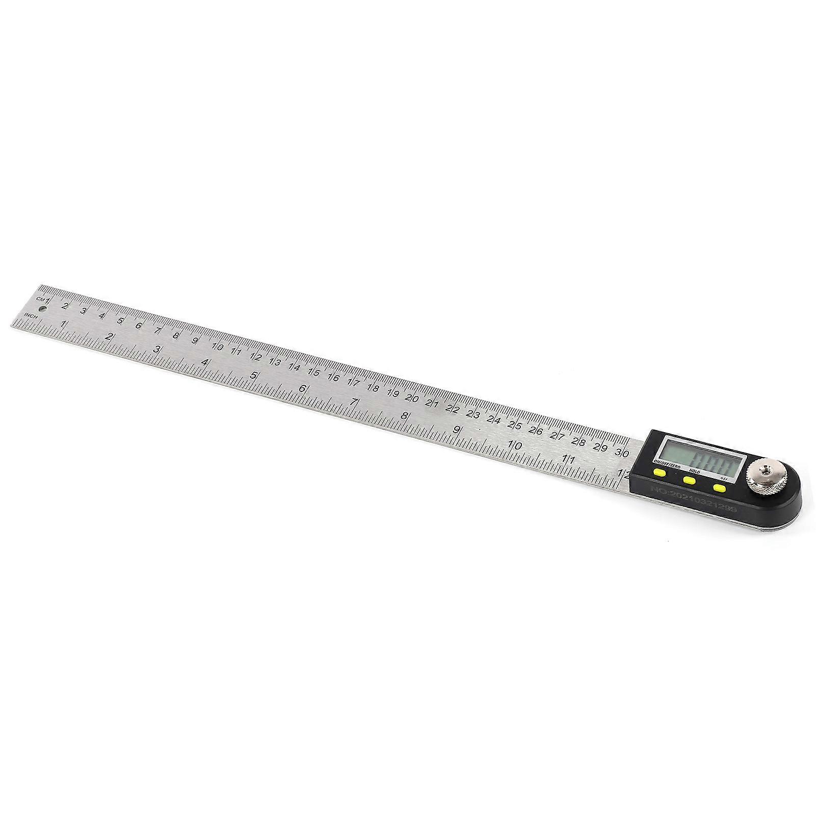 Digital Angle Finder LED Display Stainless Steel Metric Imperial 360° Measurer for Carpenter