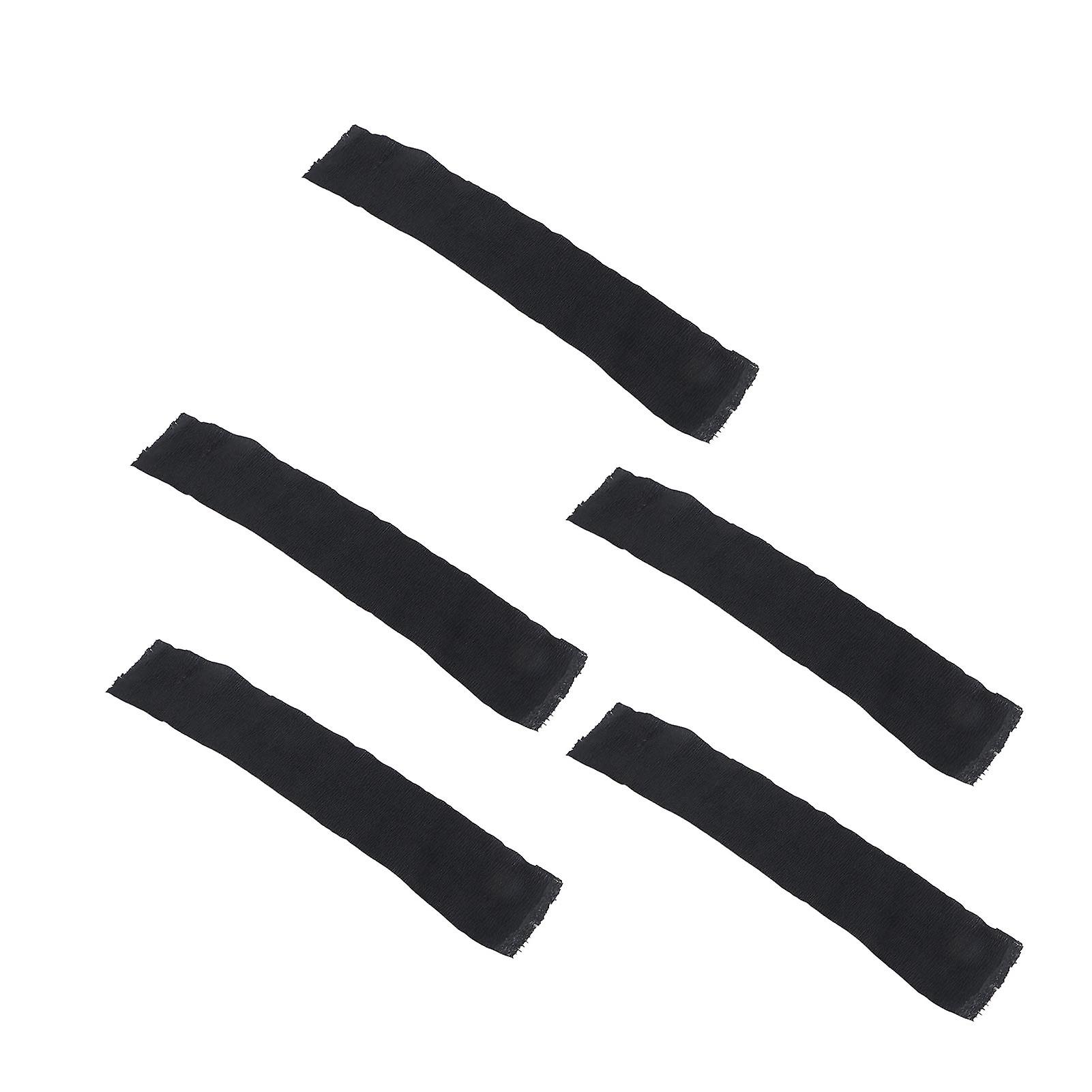 5 Rolls 100 Sheets Barber Neck Strips Black Stretchy Paper Sheets