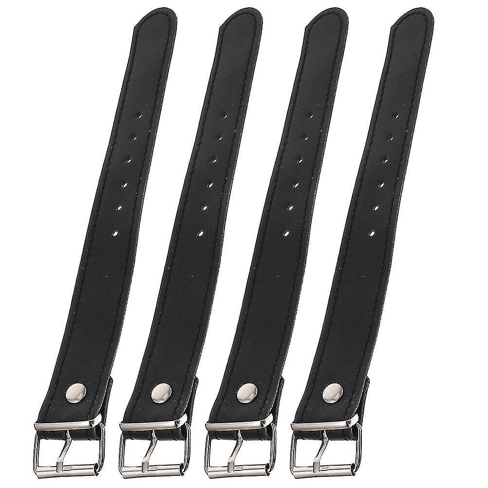 BESPORTBLE Bike Basket Straps - Adjustable PU Leather Belts With Aluminum Buckle For Bicycle Baskets