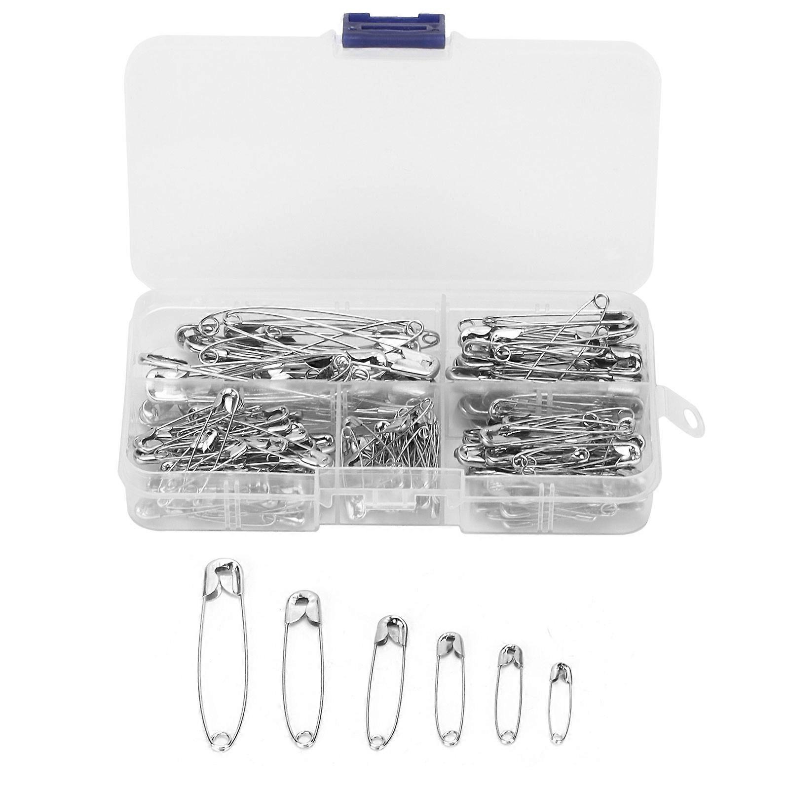 Safety Pins Small Tiny Stainless Durable Clothes Pins With 6 Different Sizes For Clothes Crafts Sewing Pinning