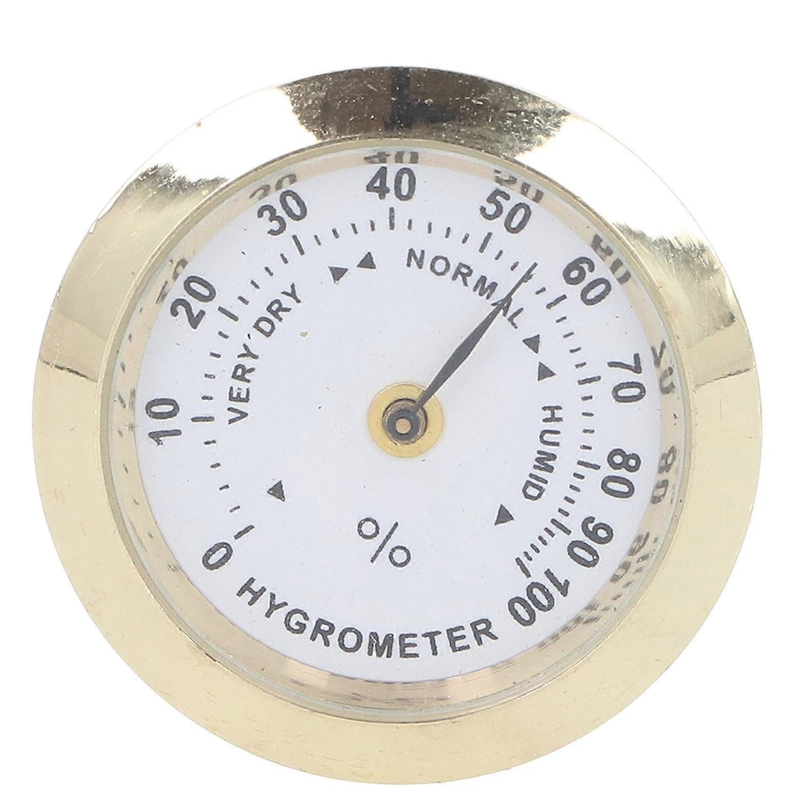 Violin Case Hygrometer Alloy Mini Guitar Moisture Meter Round Humidity Gauge for Musical Instruments
