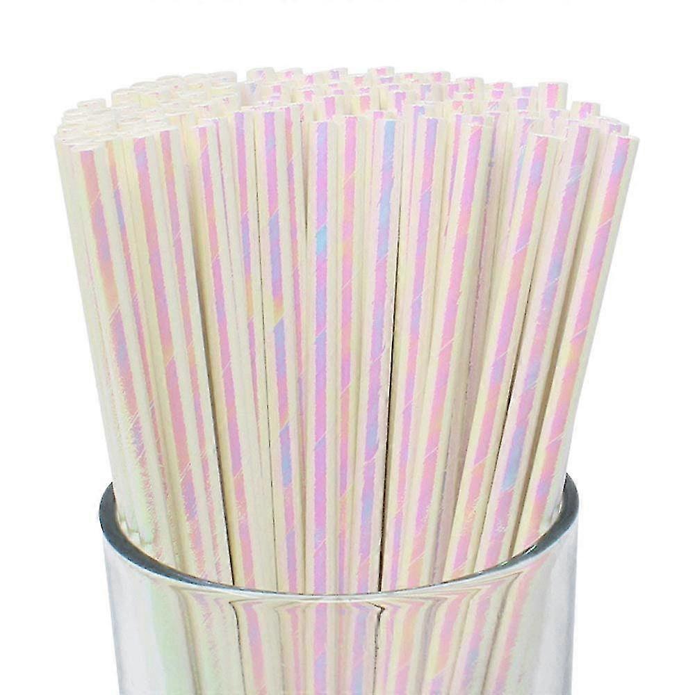 New ModelsPremium Disposable Drinking Paper Straws (200pcswhite)
