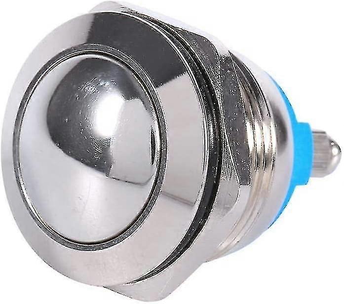 12v Push Button Metal Push Button, 19mm Waterproof Metal Car Push Button Switch 12v Horn Momentary
