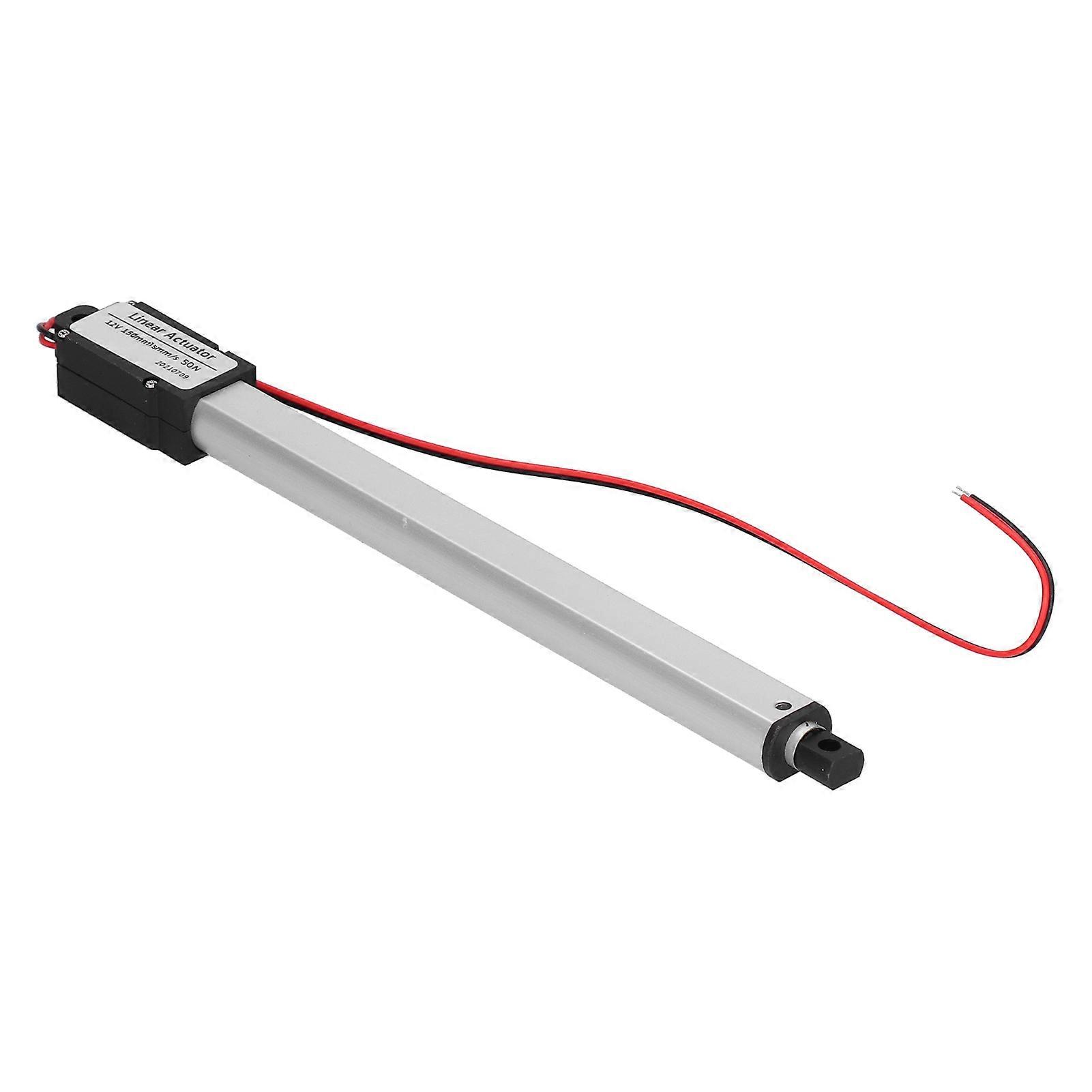 Linear Actuator 12V 150mm Internal Limit Switch Noise Cancelling Short Circuit Protection Electric Linear Actuator 15mm/s-50N
