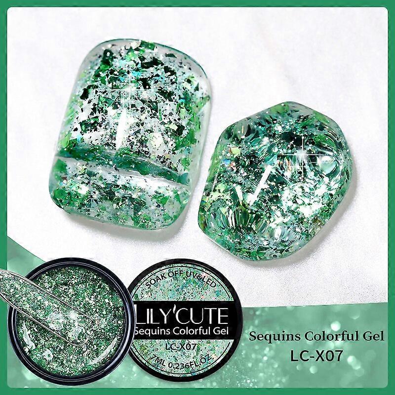 7ML Shell Thread Cat Magnetic Gel Nail Polish 3D Shiny Reflective Pearl Thread Pattern Cat Magnetic Soak Off UV GelX07