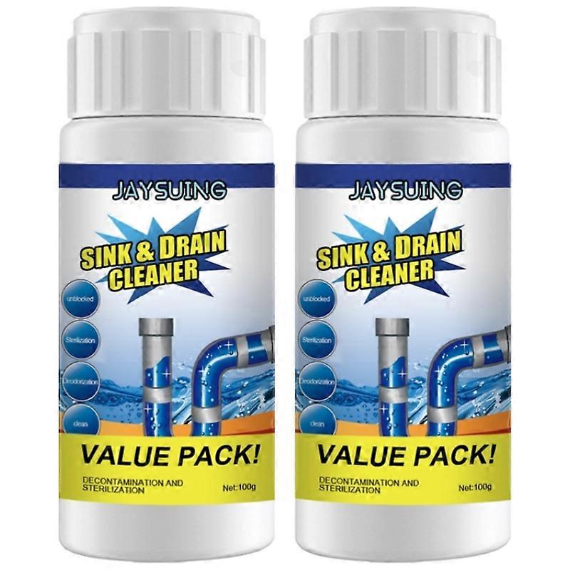 Powerful Pipe Declogger Sink Drain Powder Suitable for Restaurants, Hotels, and Residential Use Eliminate Stubborn Clogs