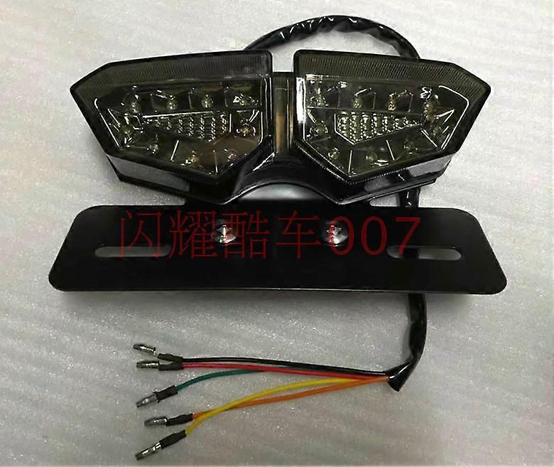 Motorcycle universal retro modified multi-function LED tail lights, brake lights, running lights, left and right LED turn signal assembly