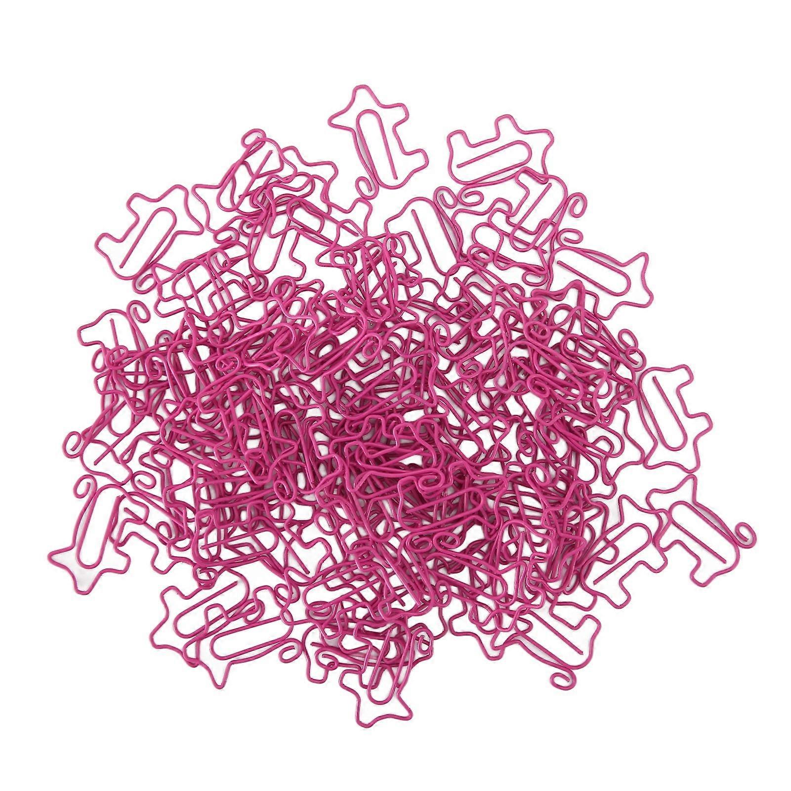 100 قطعة مشابك ورق الخنزير الصغير جميل المرح مشابك الورق مقاومة للانزلاق مطلي مقاطع الإشارات المرجعية المعدنية لمكتب المدرسة المنزلية