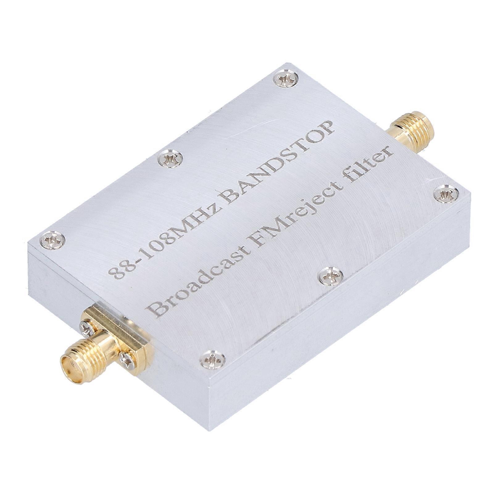 Bandstop φίλτρο 88?108Mhz κράμα αργιλίου όλα σε ένα κανένα ανθεκτικό φίλτρο απόρριψης FM φθοράς Burr