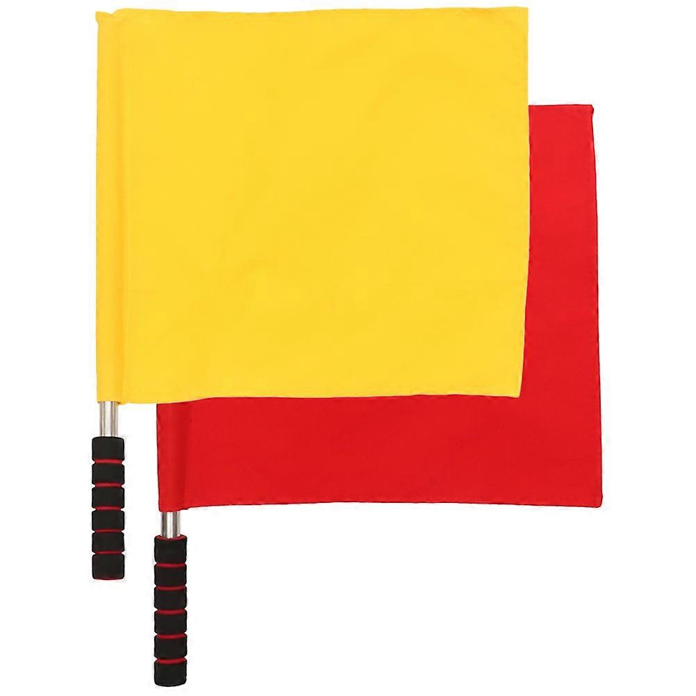 2Pcs School Judge Flags Conducting Signal Flags Race Command Flags Warning Referee Flags