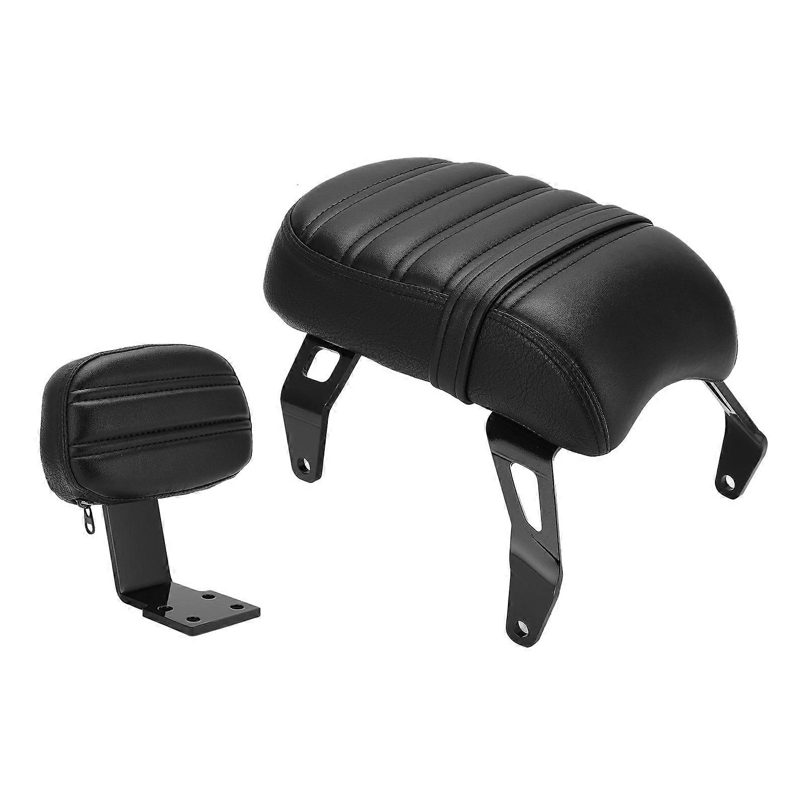 Sedile passeggero posteriore con kit schienale di ricambio per Indian Scout Bobber 20182021Nero