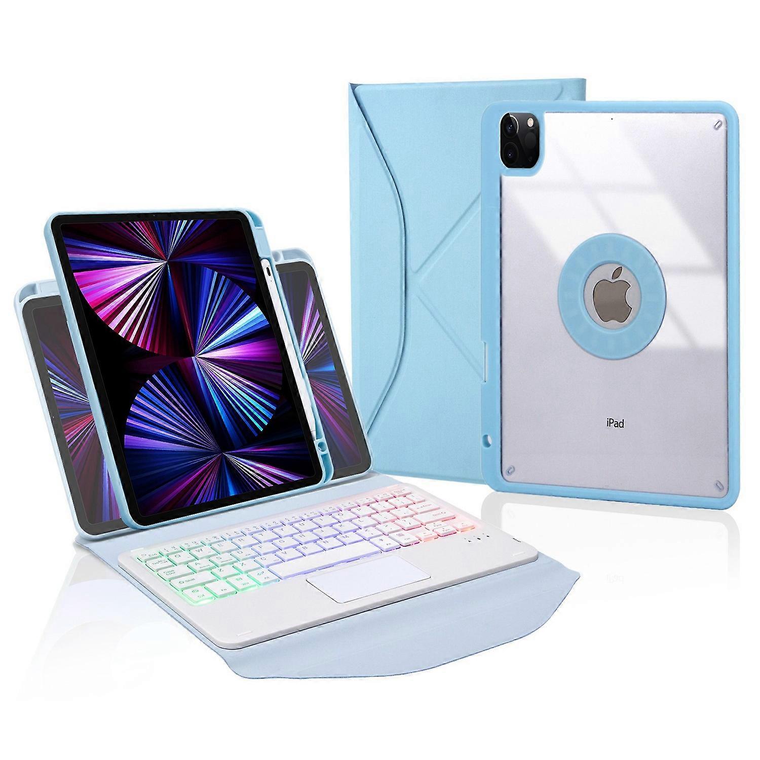 Z11B-AS For iPad Pro 11 (2018) / (2020) / (2021) Detachable Bluetooth Keyboard Case with TouchPad /