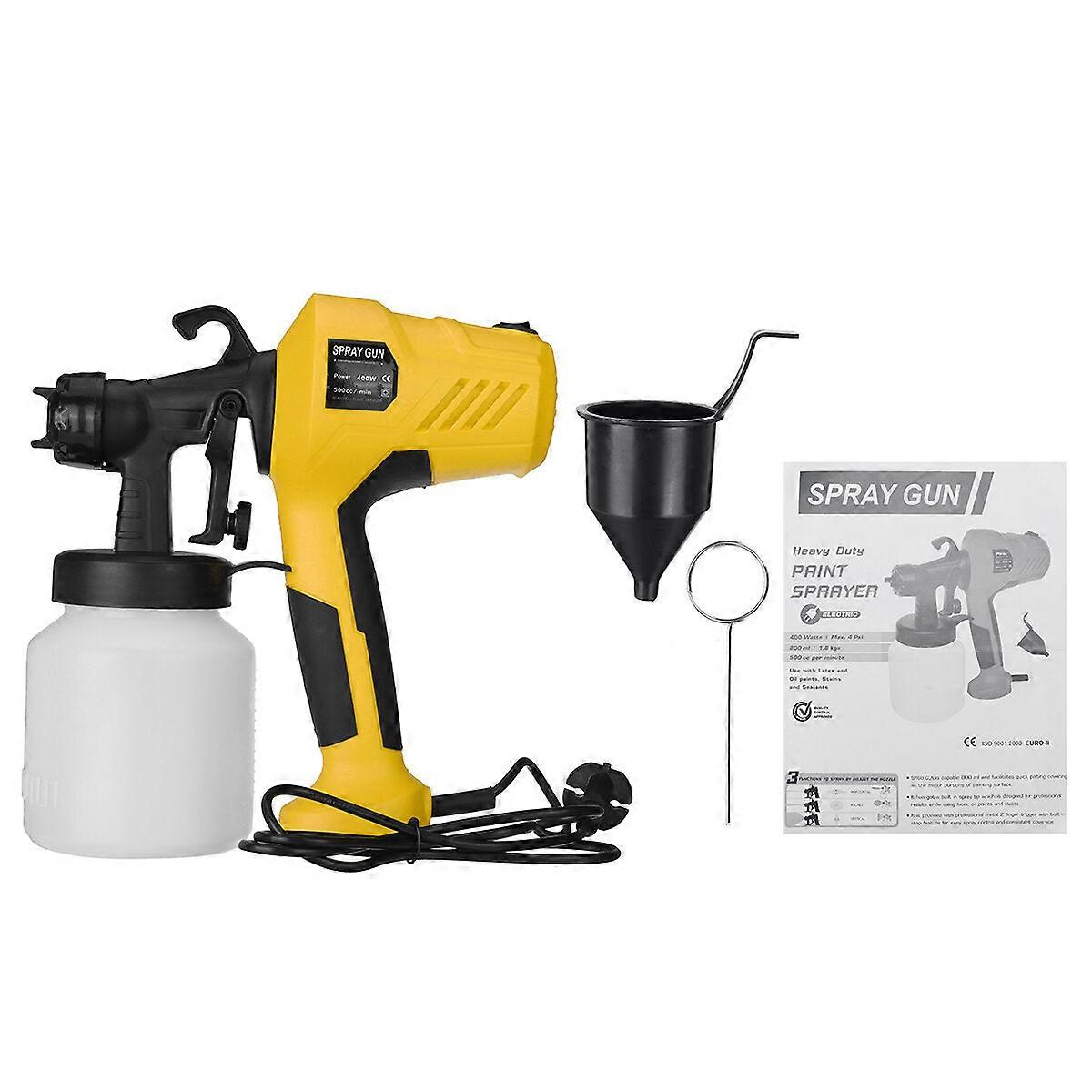 400W Electric Paint Sprayer Portable Handheld Paint Spray Guns For Indoor Home Fence Diy Painting Tool