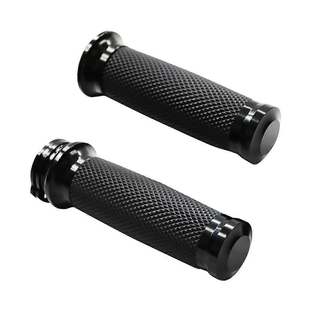 Universal 1In 25Mm Hand Grips Motorcycle Handle Bar Handlebar for Touring 883 1200 XR for Black