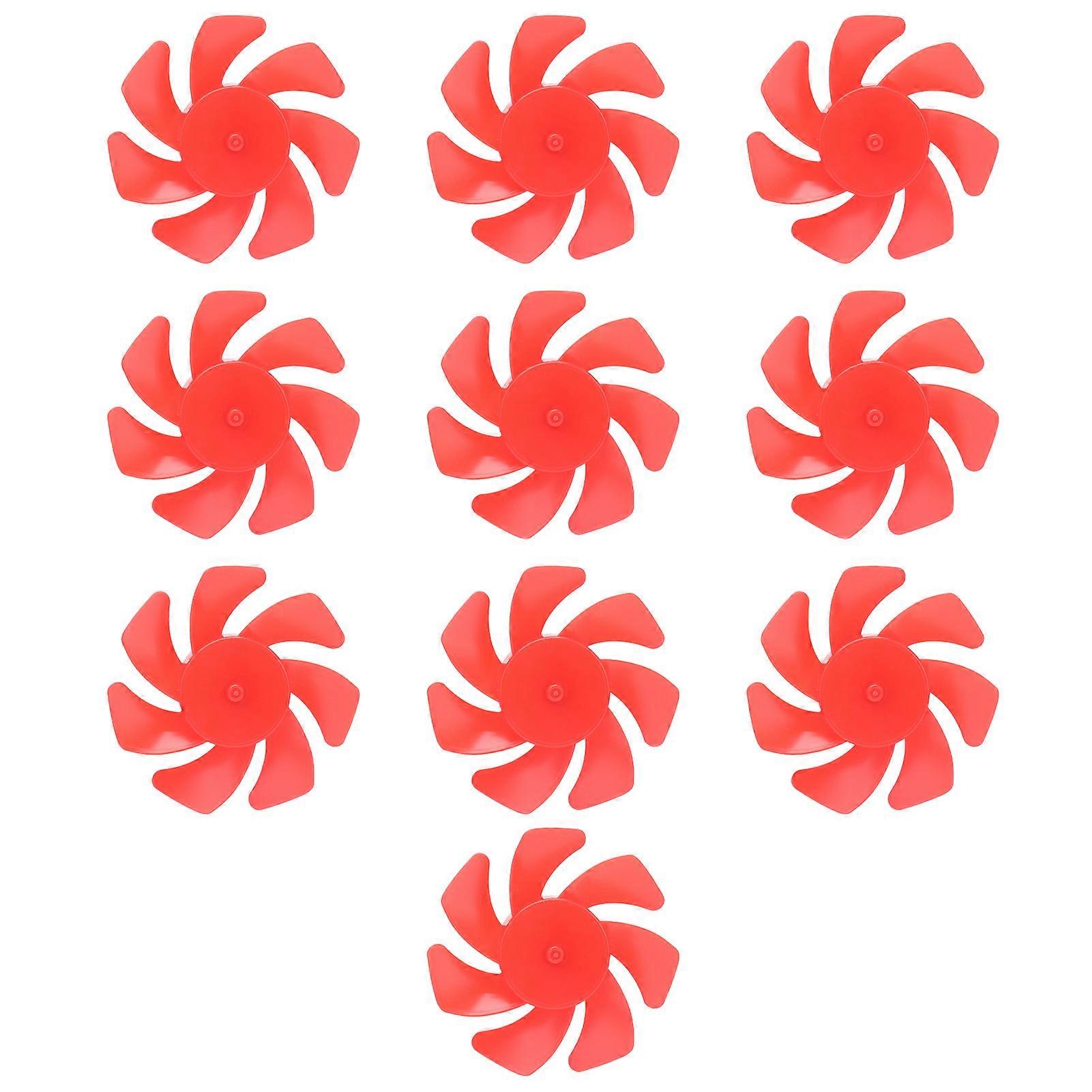 10pcsシャフトプロペラRCボートプロペラ7?DIY飛行機科学および教育玩具のためのベーンズ小道具