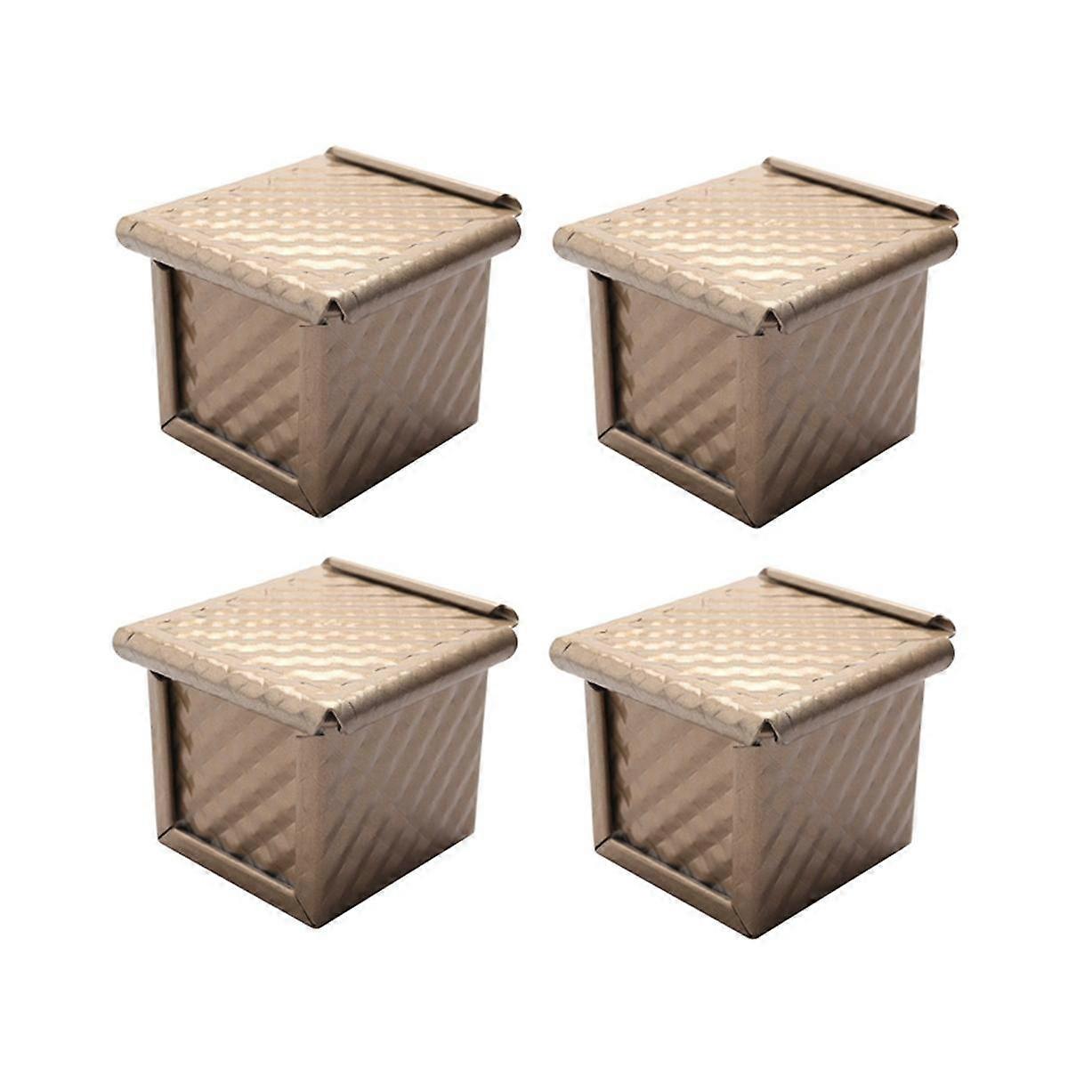 Kastenform mit Deckel Antihaft-Brot-Toastform Mini-quadratische Toastbox für das Backen zu Hause Perfektes Backen
