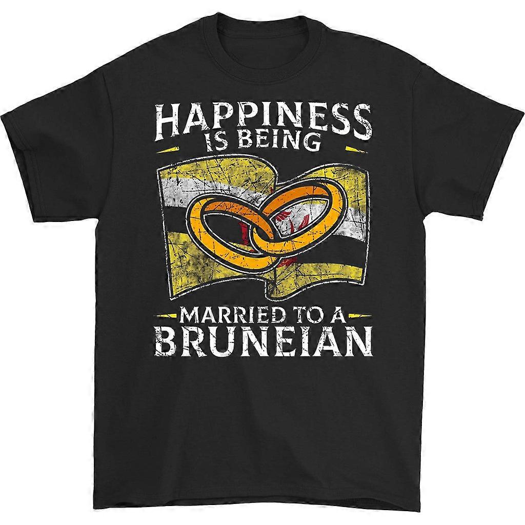 Felicidade é estar casado com uma camiseta de Brunei